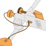 Fittings are shown in orange.